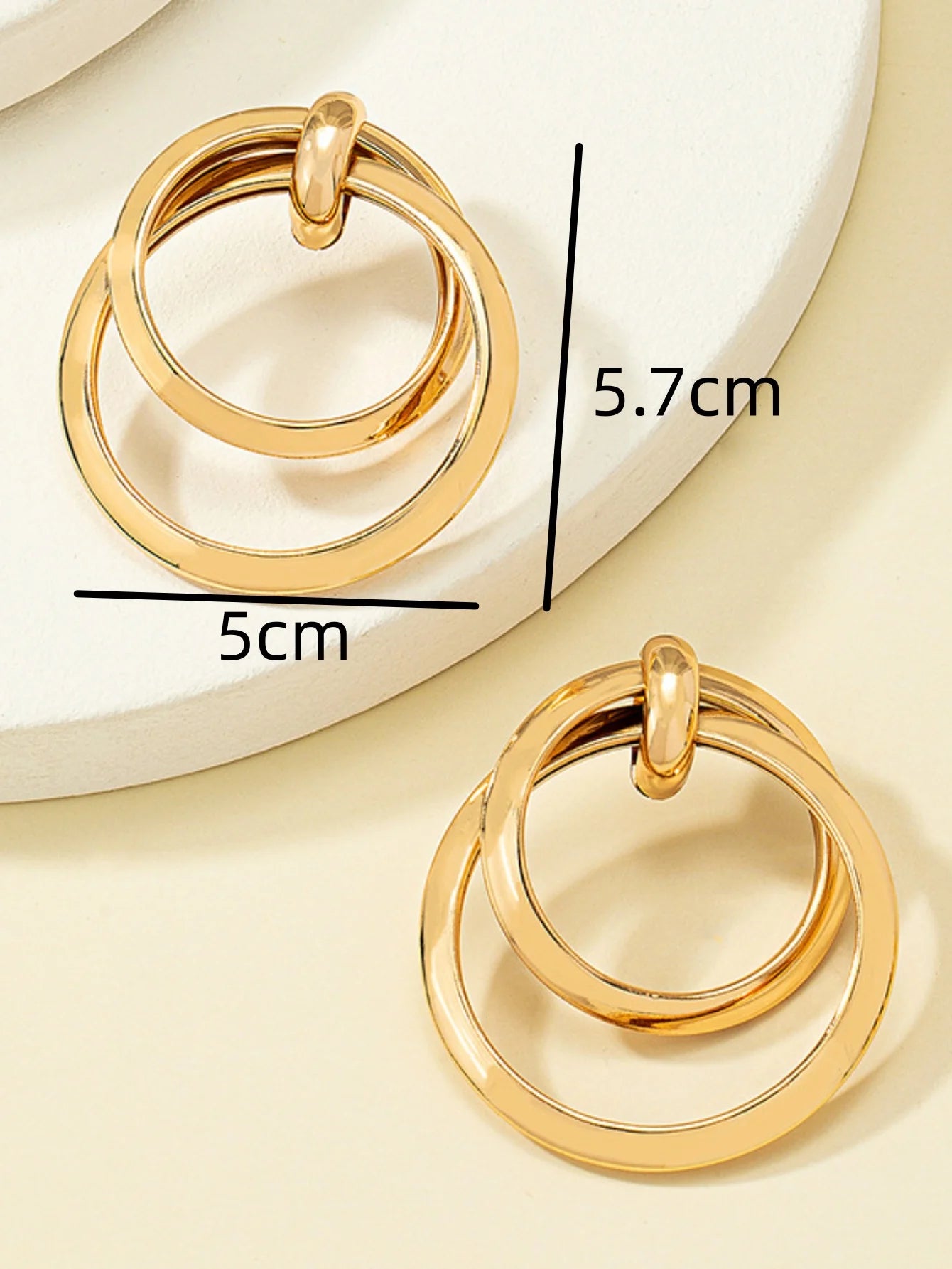 Geometric Circle Fashion Earrings