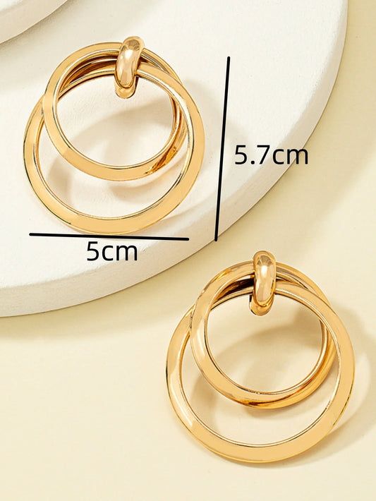 Geometric Circle Fashion Earrings