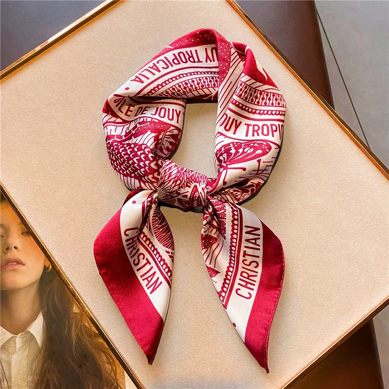 Silk Square Printed Scarf