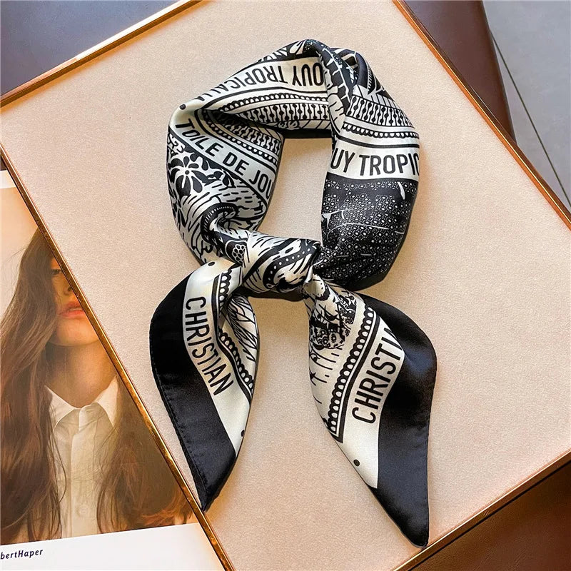 Silk Square Printed Scarf