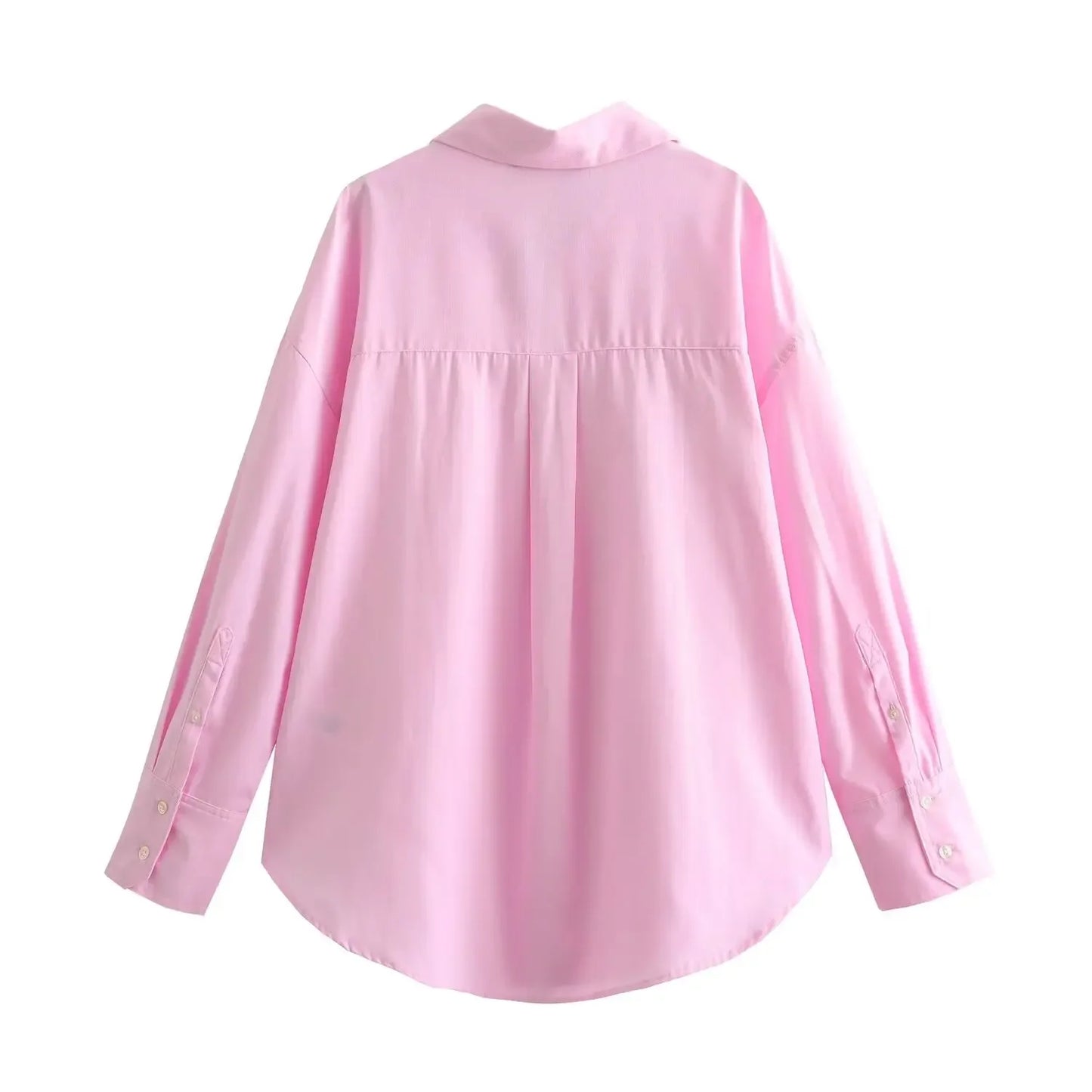 Oxford Women Long Sleeve Cotton Blouse