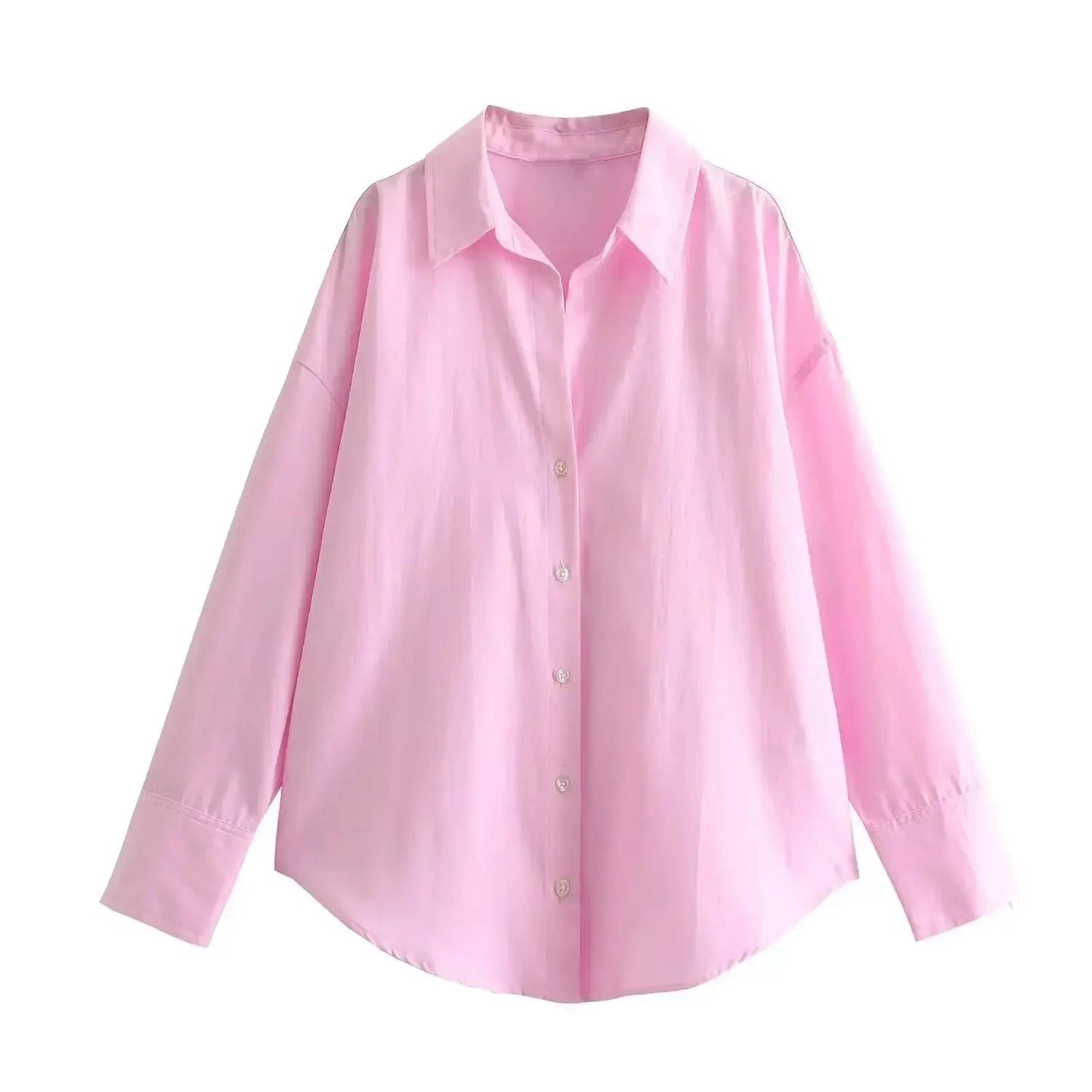 Oxford Women Long Sleeve Cotton Blouse