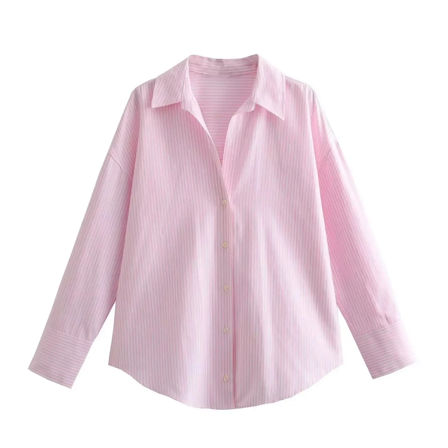 Oxford Women Long Sleeve Cotton Blouse