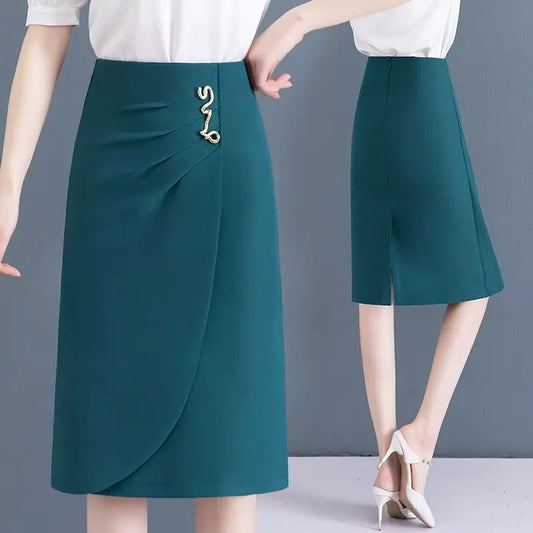 Dora Split Midi Wrap Hip Skirt