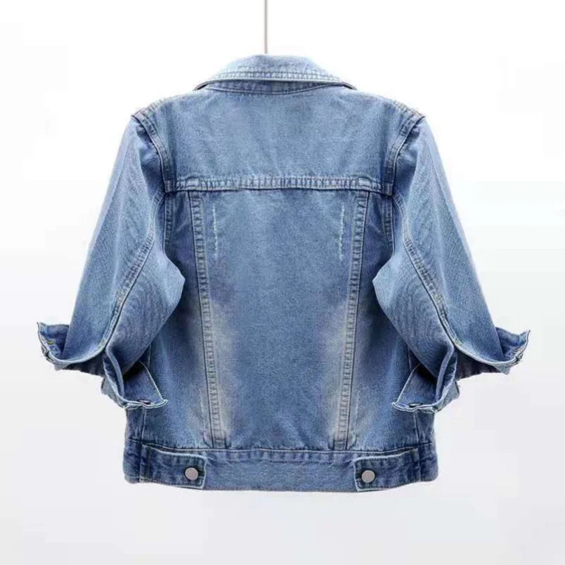 Denim Short Coat Jean Jackets Casual Lady Outerwear